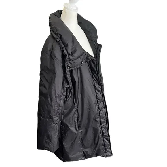 Eileen Fisher Eggshell Recycled Down Nylon Long Puffer Coat L READ DESC - Picture 7 of 12